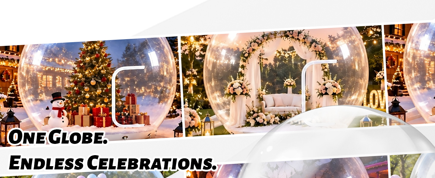 Inflatable Snow Globe Bubble