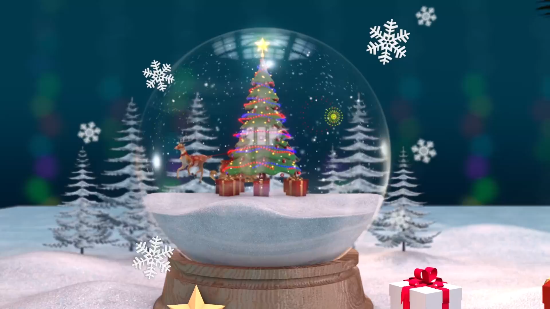 5.6 FT Christmas Lighted Gift Box Tower, 15 PCS Stacked Boxes Tree