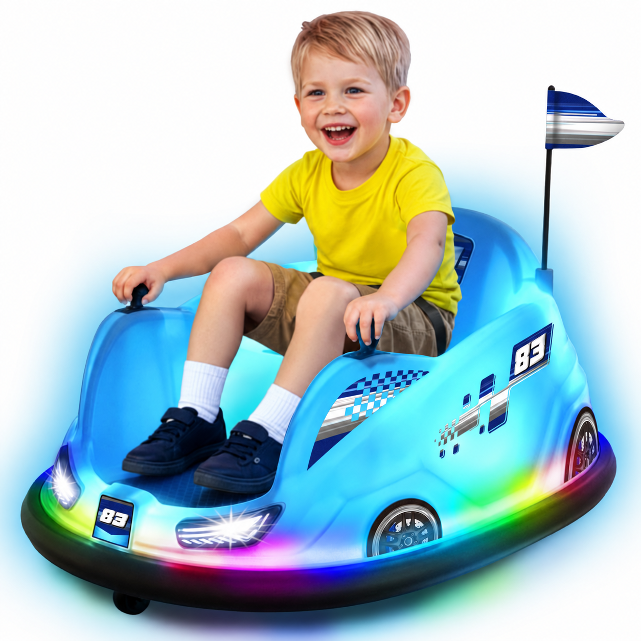 12V Glow Bumper Car Ride On Toy
