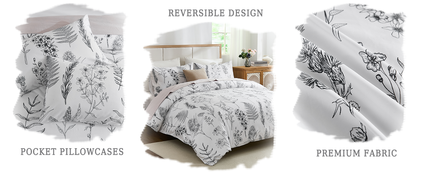 floral duvet cover set
