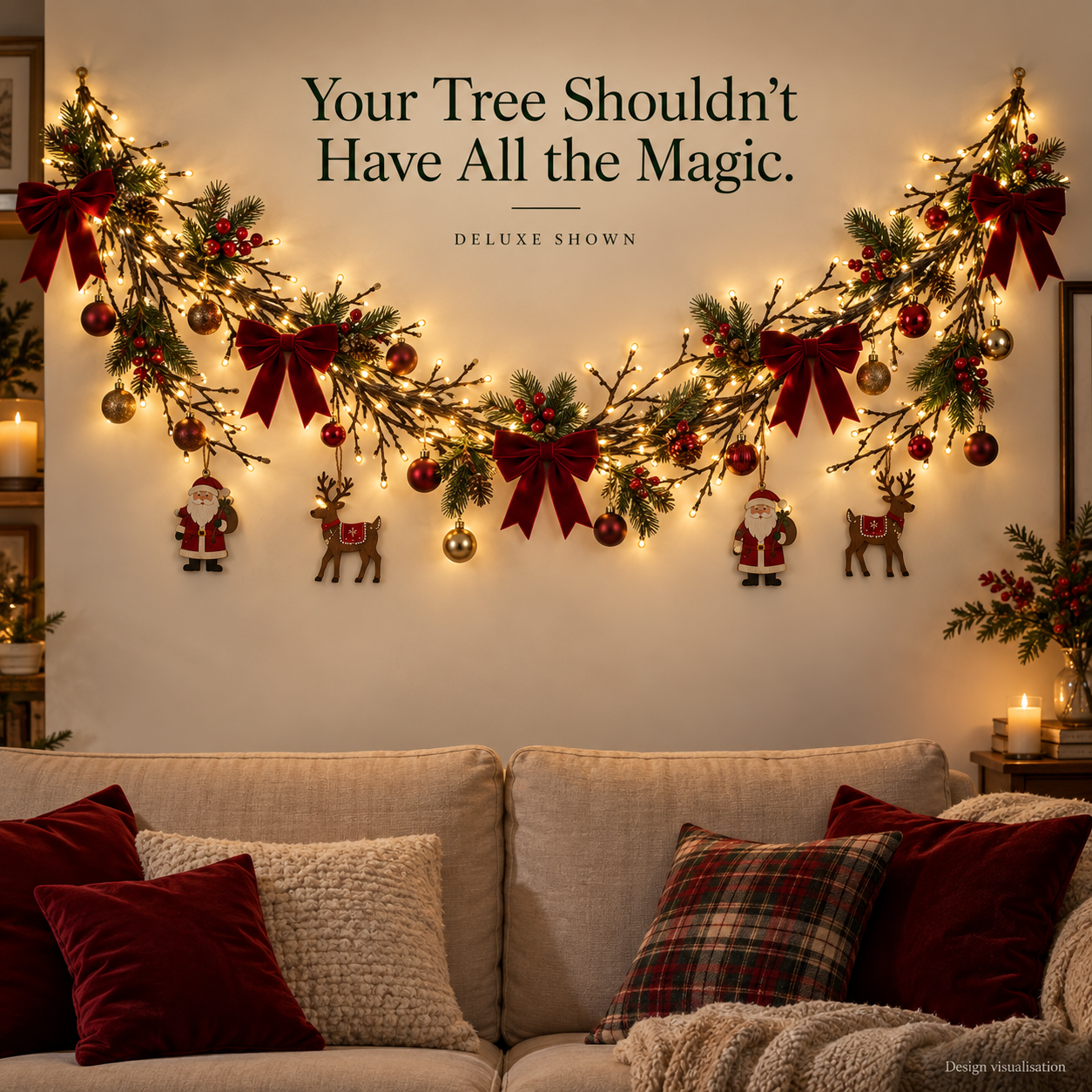 🔥LAST DAY 60% OFF - Christmas Branch Wall Light Decorating Kit