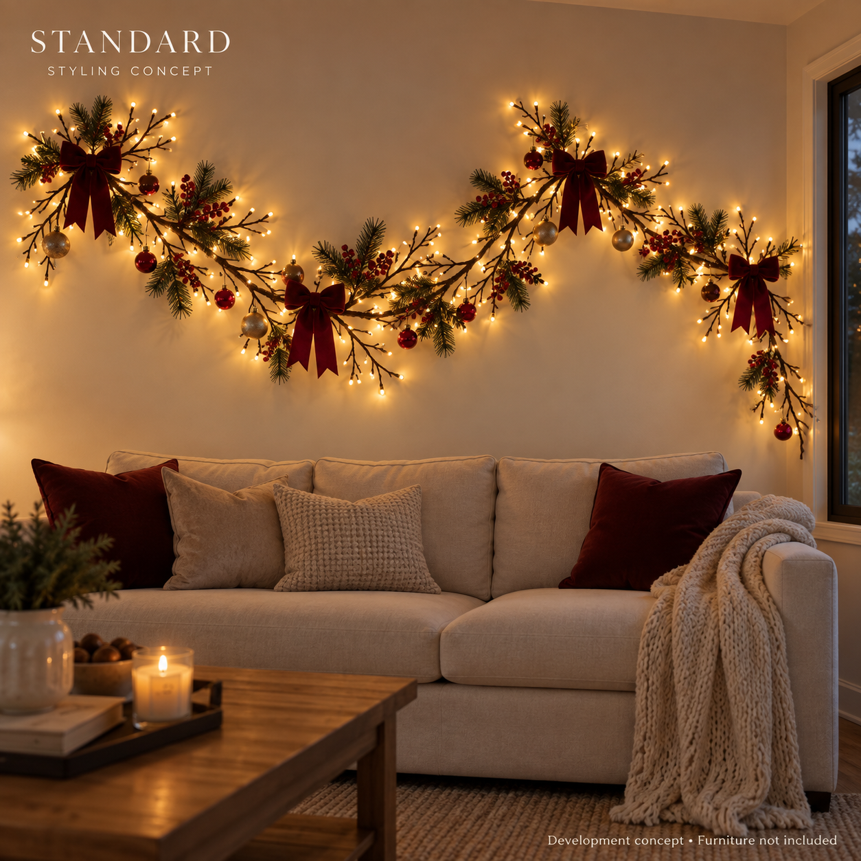 🔥LAST DAY 60% OFF - Christmas Branch Wall Light Decorating Kit