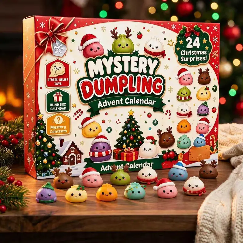 🔥LAST DAY 60% OFF - 24-Day Mystery Dumpling Squishy Advent Calendar