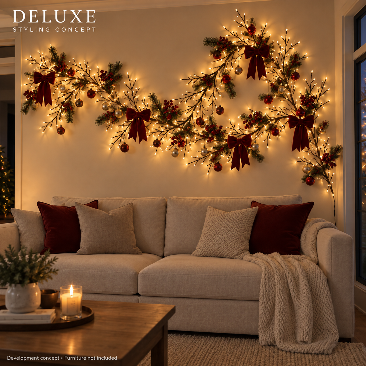 🔥LAST DAY 60% OFF - Christmas Branch Wall Light Decorating Kit
