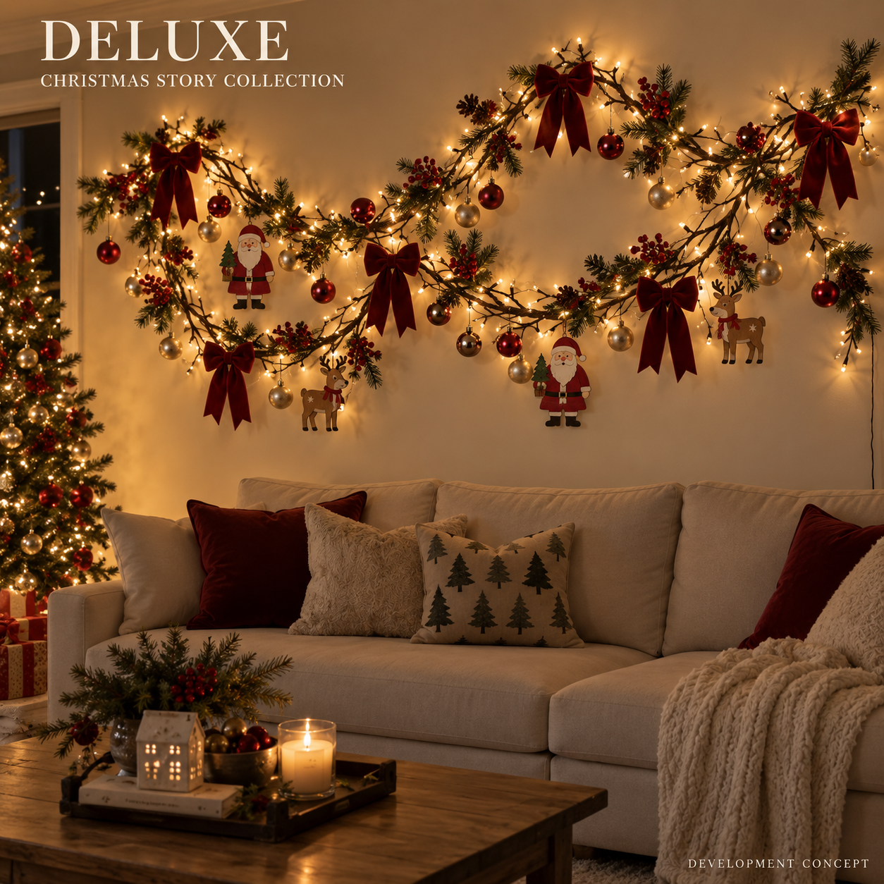 🔥LAST DAY 60% OFF - Christmas Branch Wall Light Decorating Kit