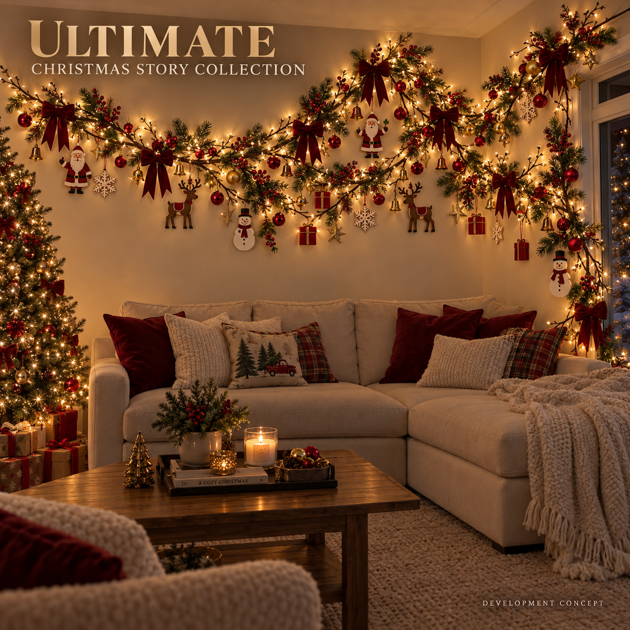 🔥LAST DAY 60% OFF - Christmas Branch Wall Light Decorating Kit