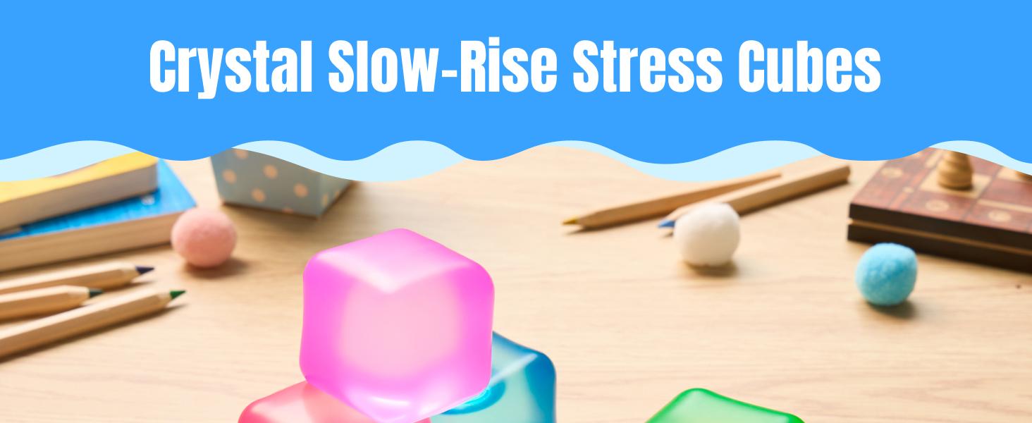 JOYIN 4 Pack Stress Cube, 2'' High Density Cube Fidget Toy, Stress Relief with Slow Rising Sensory Squishy Toys for Kids Adults, Birthday Gifts, Party Favors, Classroom Prizes for Boys Girls, Butter Stick Squishy JOYIN 4 Pack Stress Cube, 2'' High Density Cube Fidget Toy, Stress Relief with Slow Rising Sensory Squishy Toys for Kids Adults, Birthday Gifts, Party Favors, Classroom Prizes for Boys Girls, Butter Stick Squishy