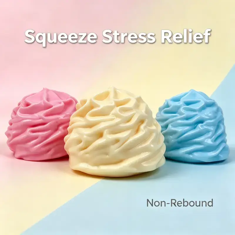 6‑Piece Squishy Crunchy Stress Relief Fidget Toys, ASMR Squeeze Sensory Decompression Toys, Relaxing Unique Stress Ball Party Gifts, Sensory Room Supplies, 6 Different Food‑Shaped Styles, Novelty Holiday Gifts