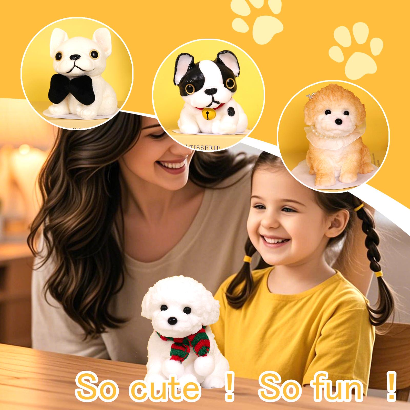 RAPOLL Large Taba Handmade Silicone Squeeze Toy - Cartoon Stress Relief Toys for Autism, Hyperreal Kawaii Simulation Cat/Dog, DIY Unique Gifts, Squishys