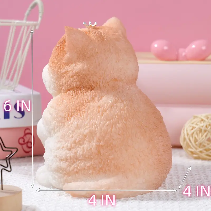 RAPOLL Large Taba Handmade Silicone Squeeze Toy - Cartoon Stress Relief Toys for Autism, Hyperreal Kawaii Simulation Cat/Dog, DIY Unique Gifts, Squishys