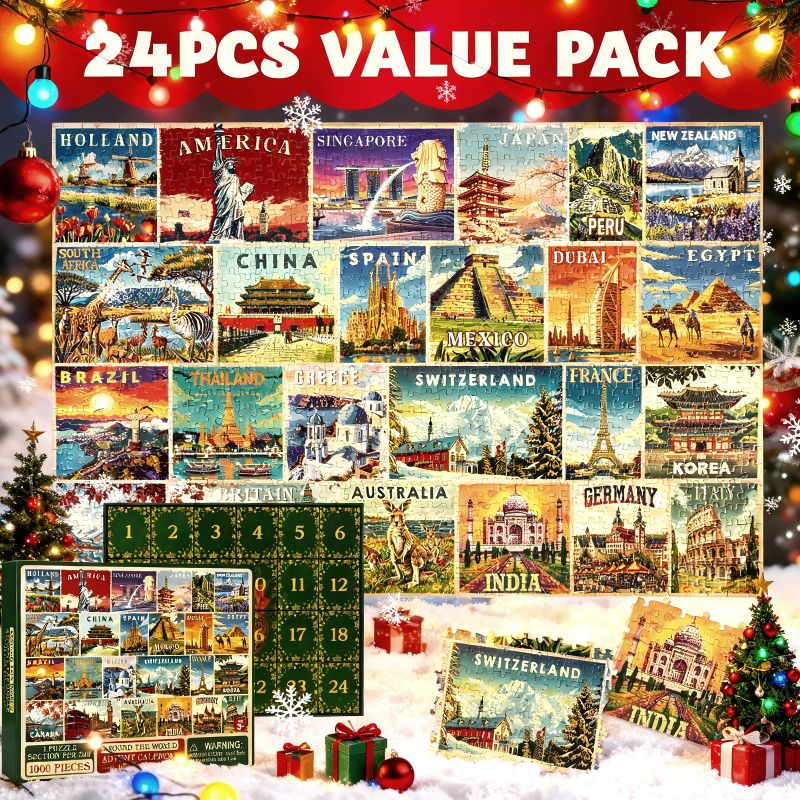 Joyfy world travel puzzle advent calendar – product view 7