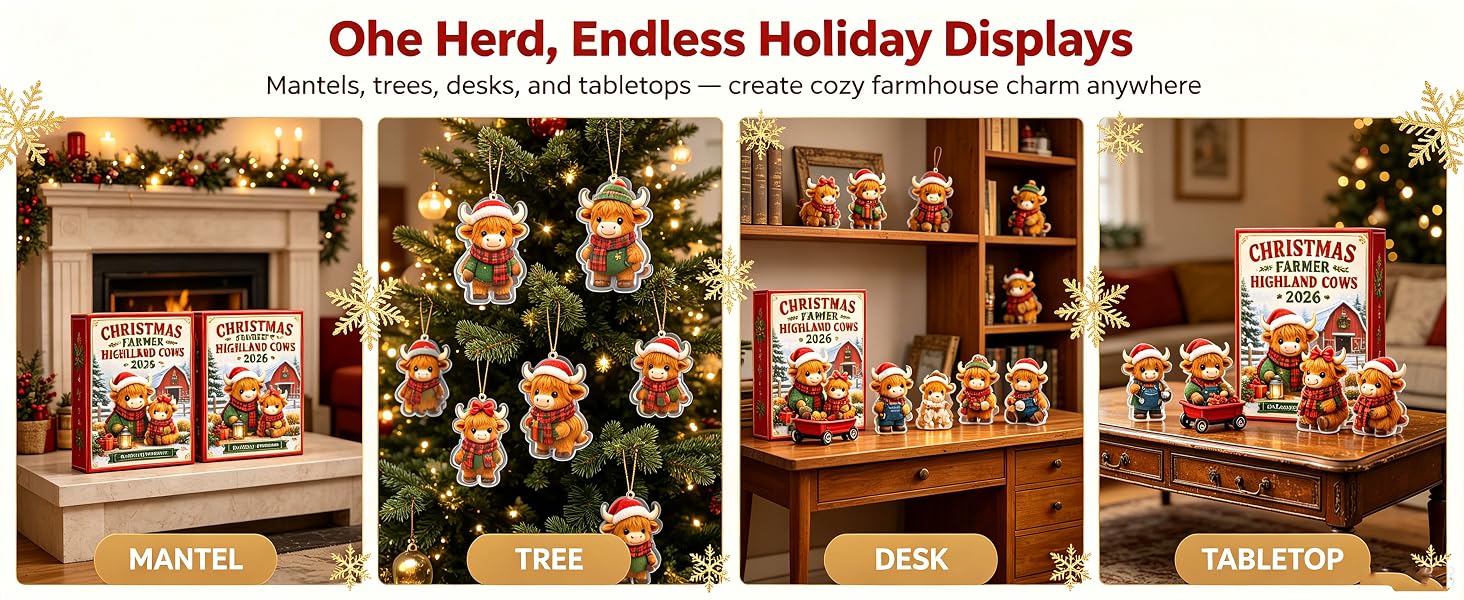 Ways to display the ornaments