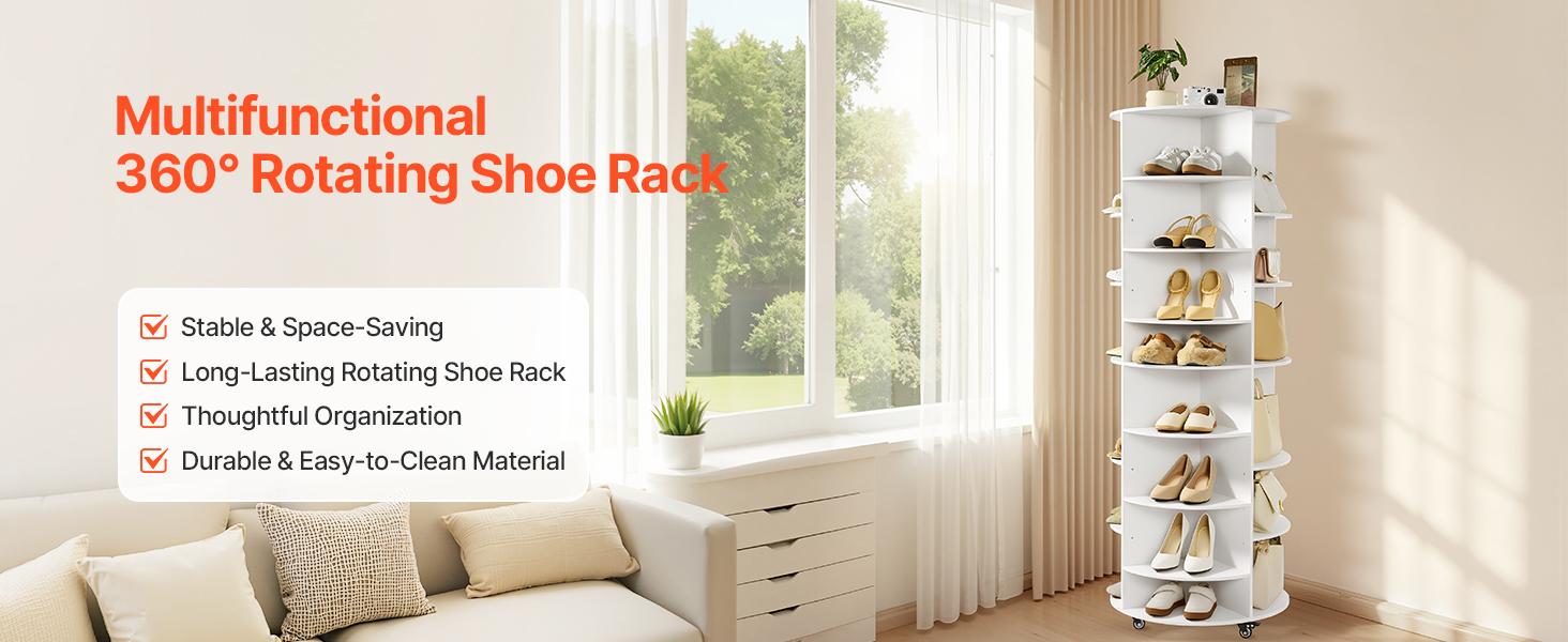 rotating shoe rack