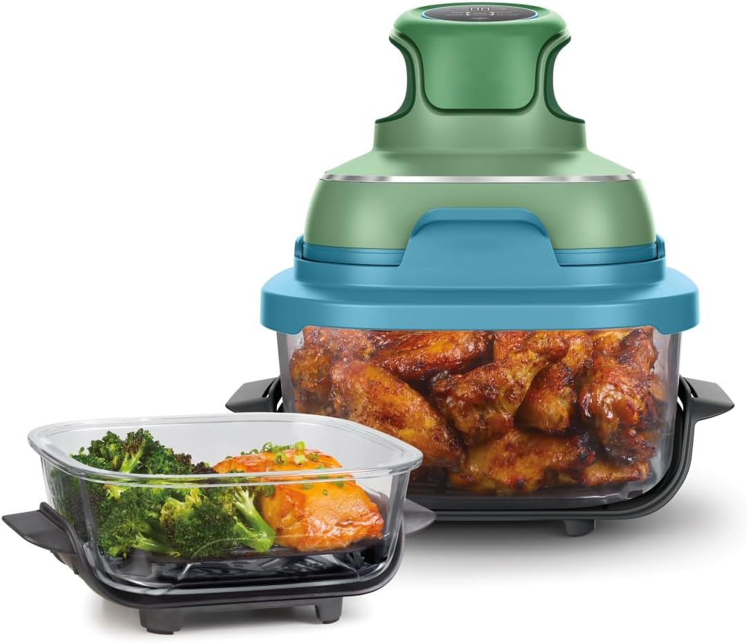 Portable 4-in-1 Air Fryer – 3.8L & 1.4L, 1700W