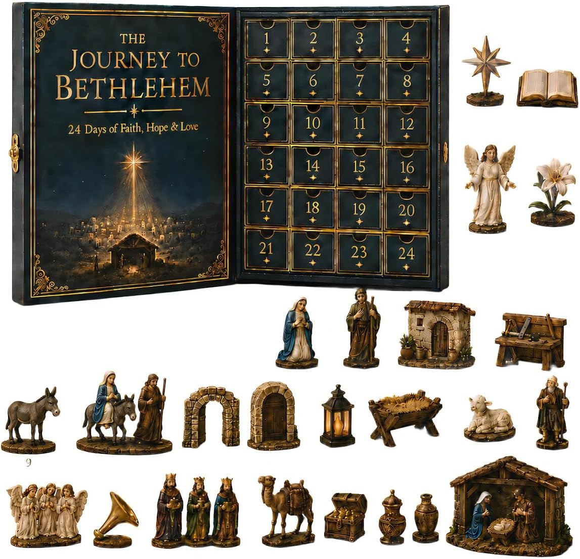 Journey to Bethlehem Advent Calendar – 24-Day Christmas Countdown - product view 1
