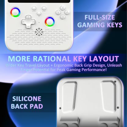 Retro Gaming Console, 5.0 Inch IPS HD Screen Handheld Game Console, 256GB TF Card Build-in 40000+ Classic Games, Portable Video Arcade Support 34+ Emulators with 4000mAh Battery, Black