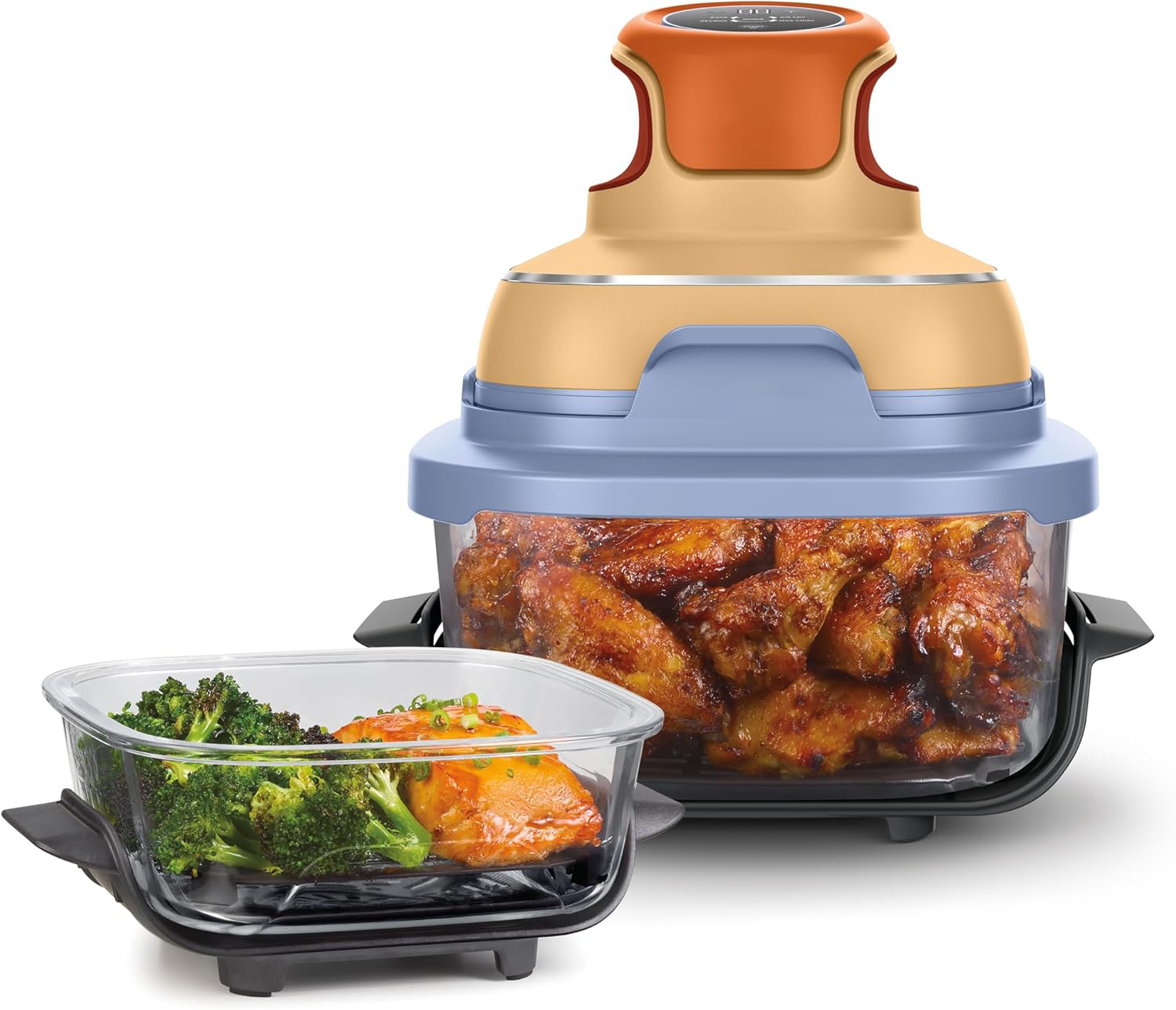 Portable 4-in-1 Air Fryer – 3.8L & 1.4L, 1700W