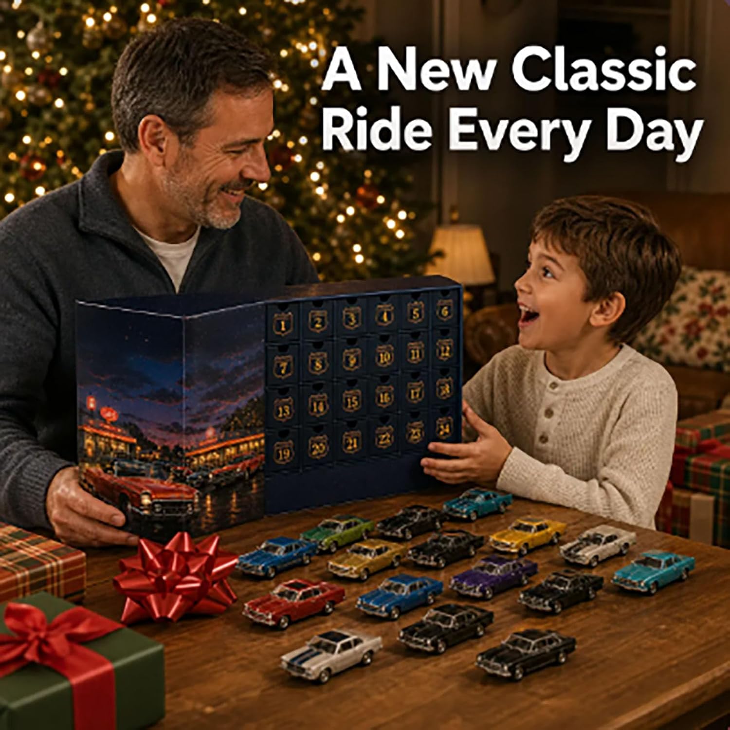 Classic American Cars Advent Calendar – 24 Collectible Cars - product view 4