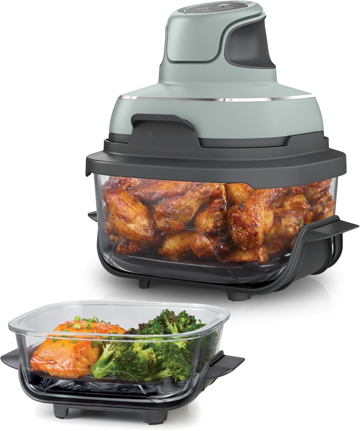 Portable 4-in-1 Air Fryer – 3.8L & 1.4L, 1700W
