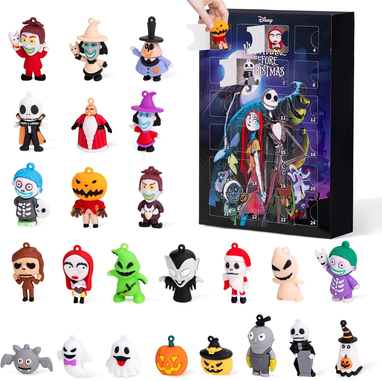 Halloween & Christmas Character Advent Calendar – Choose Your Theme - black