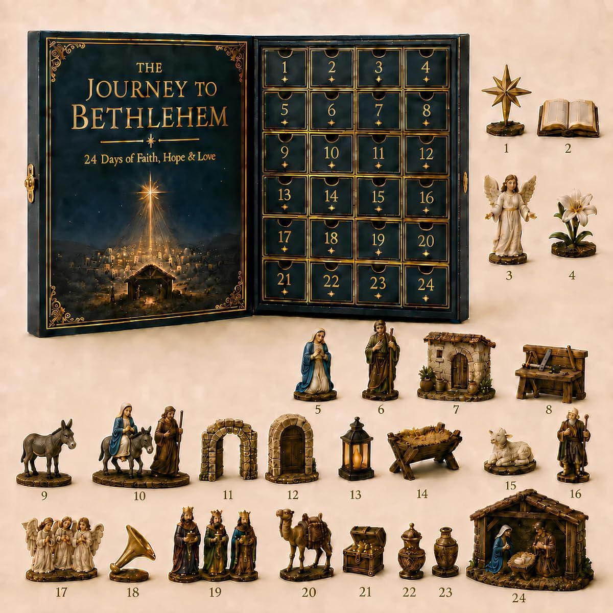 Journey to Bethlehem Advent Calendar – 24-Day Christmas Countdown - product view 6