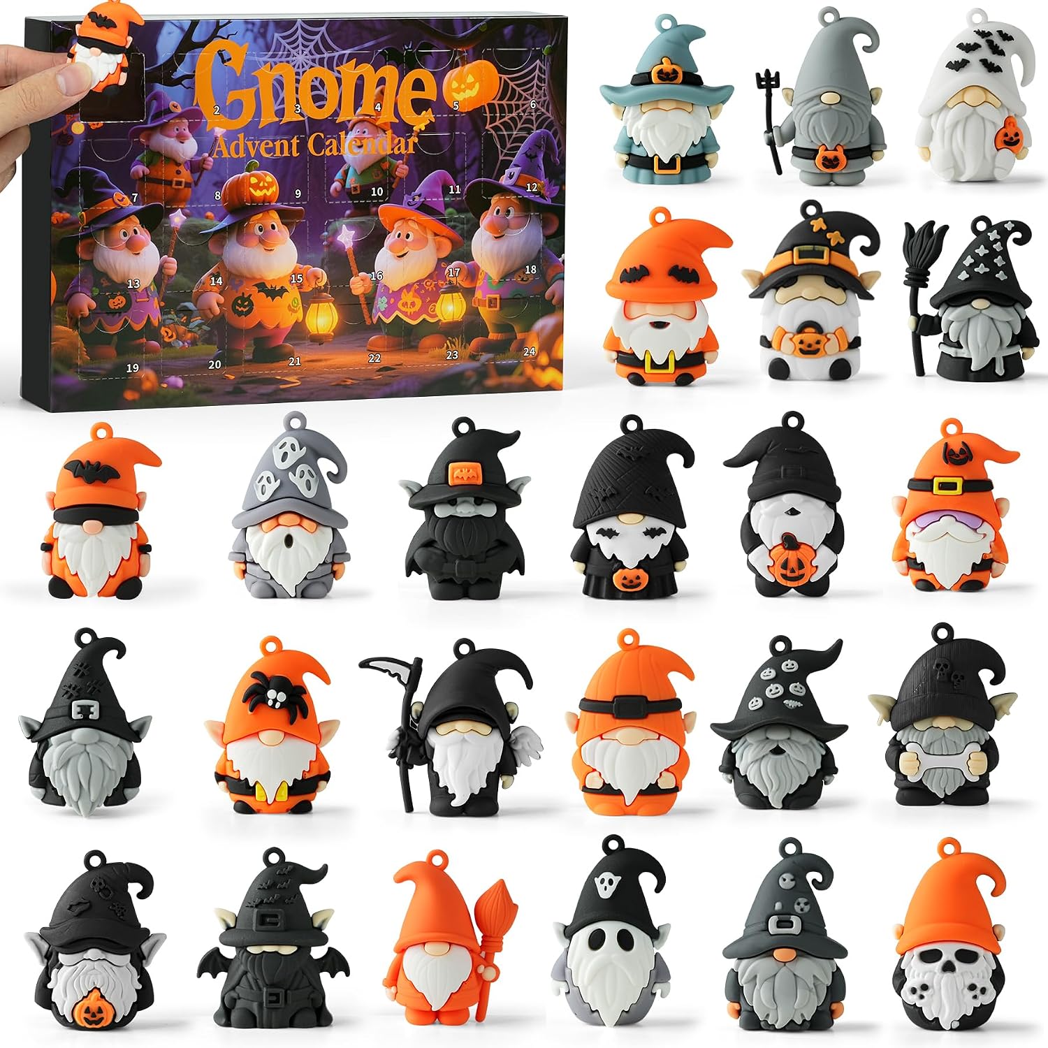 Halloween & Christmas Character Advent Calendar – Choose Your Theme - orange