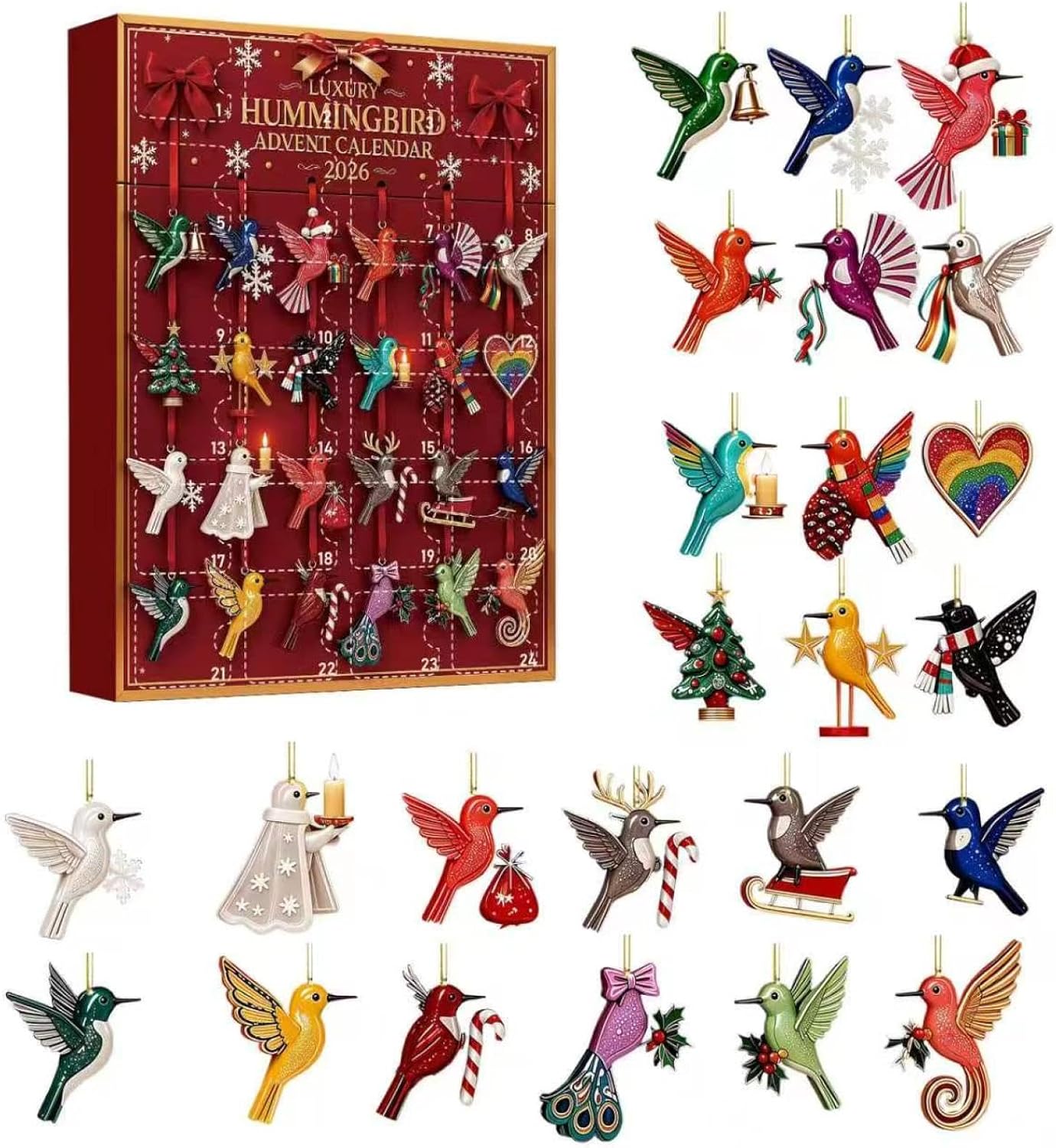 Cat & Animal Advent Calendar – 24-Day Christmas Countdown - Birds A