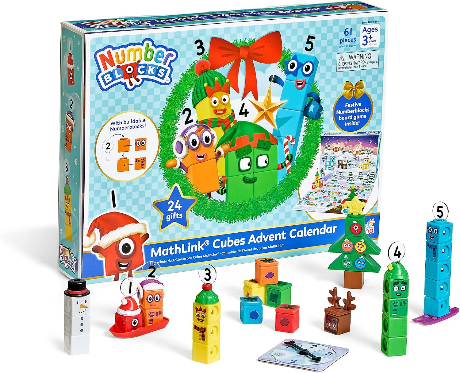 Numberblocks MathLink Cubes Advent Calendar – 24-Day Playset - product view 1