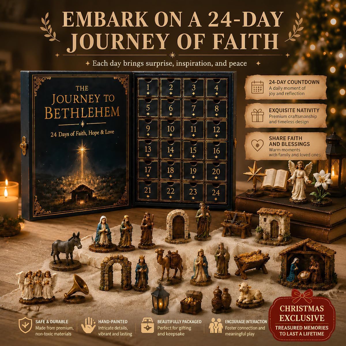 Journey to Bethlehem Advent Calendar – 24-Day Christmas Countdown - product view 3