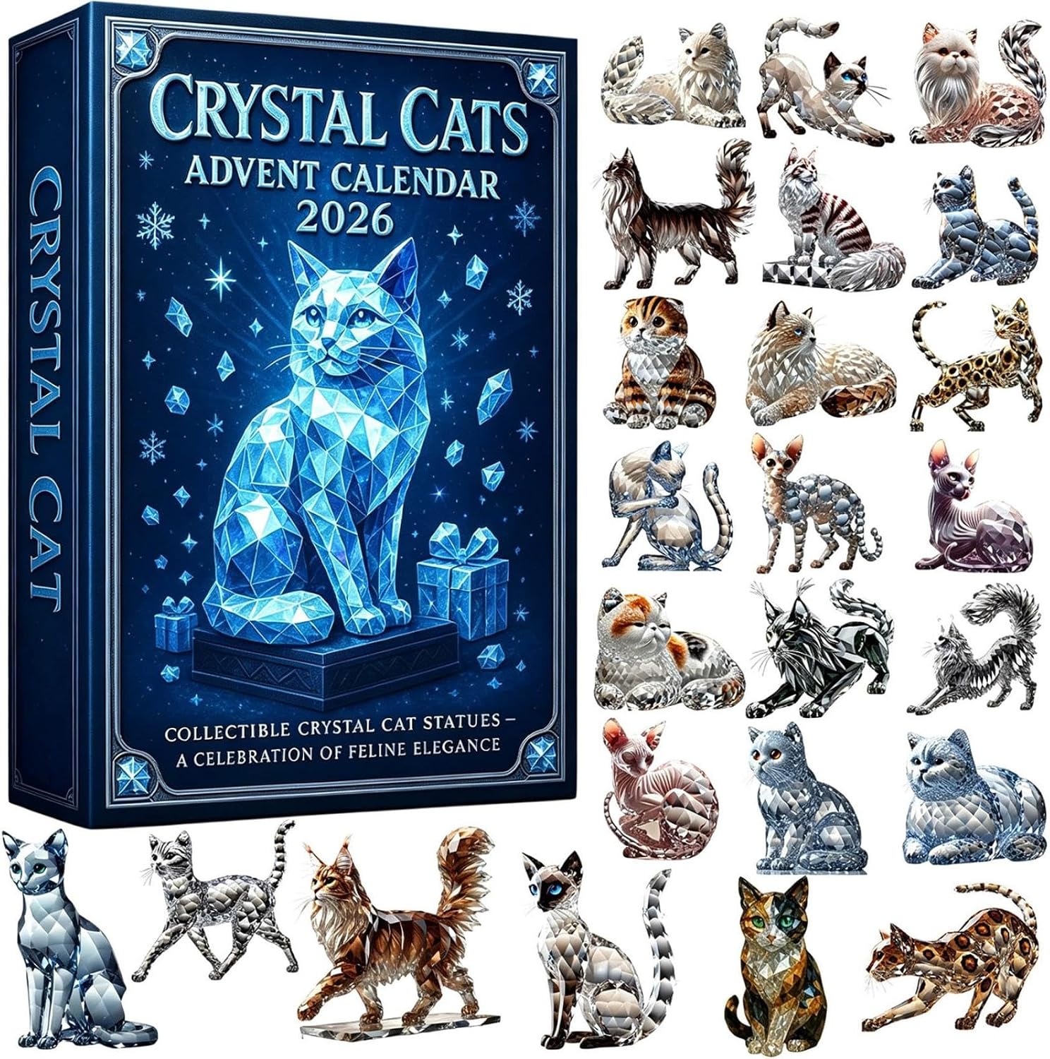 Cat & Animal Advent Calendar – 24-Day Christmas Countdown - Cat C
