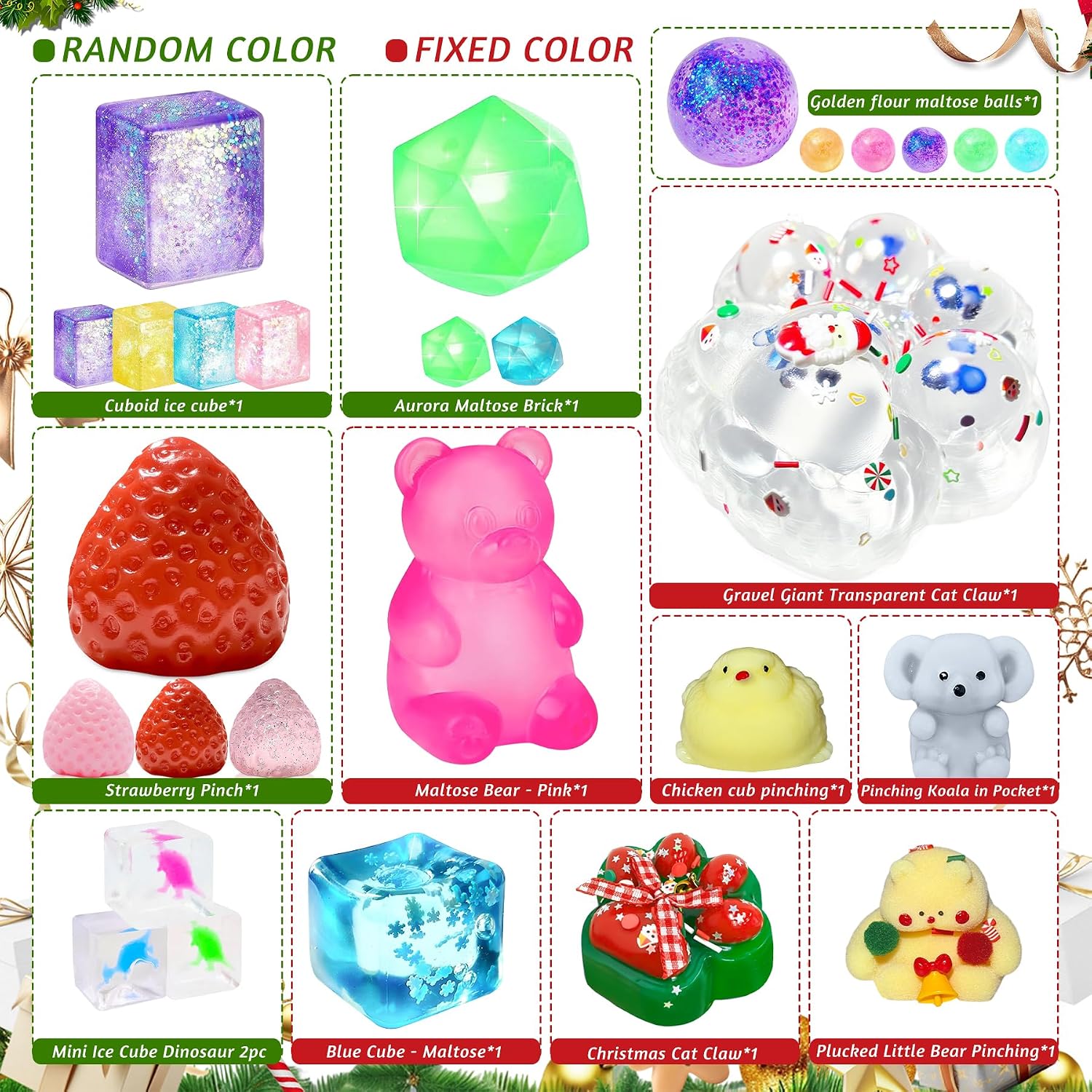 Squishy Toy Advent Calendar – 24 Christmas Surprises - product view 4