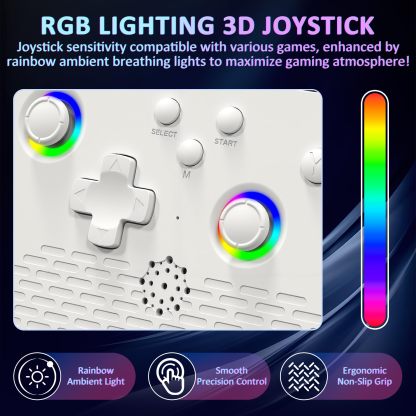 Retro Gaming Console, 5.0 Inch IPS HD Screen Handheld Game Console, 256GB TF Card Build-in 40000+ Classic Games, Portable Video Arcade Support 34+ Emulators with 4000mAh Battery, Black