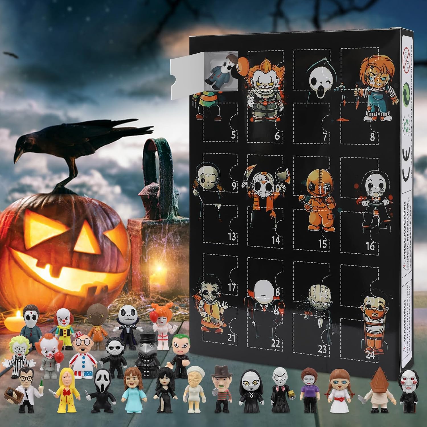 Horror Movie Character Advent Calendar – 24 Collectible Figures - product view 3