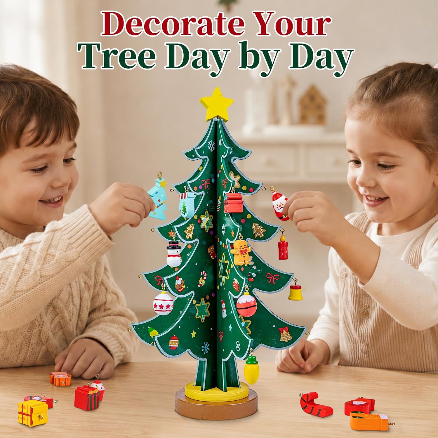 🔥LAST DAY 60% OFF - Christmas Tree Advent Calendar 2026 for Kids Adults, 24 Day Countdown Gift