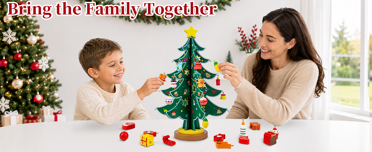 Wooden Christmas Tree Advent Calendar 2026
