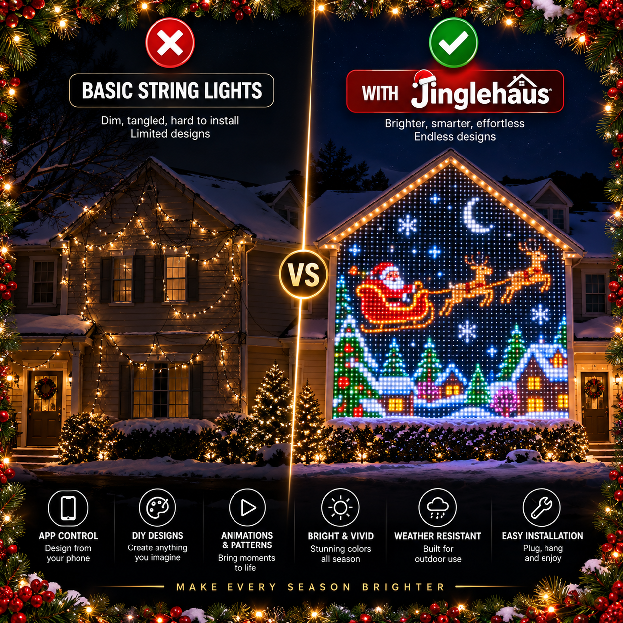 🔥LAST DAY 60% OFF - JingleHaus String Lights