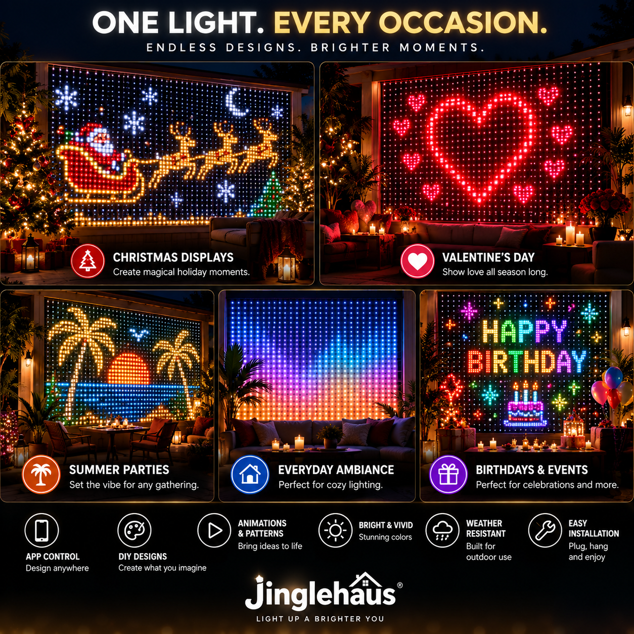 🔥LAST DAY 60% OFF - JingleHaus String Lights
