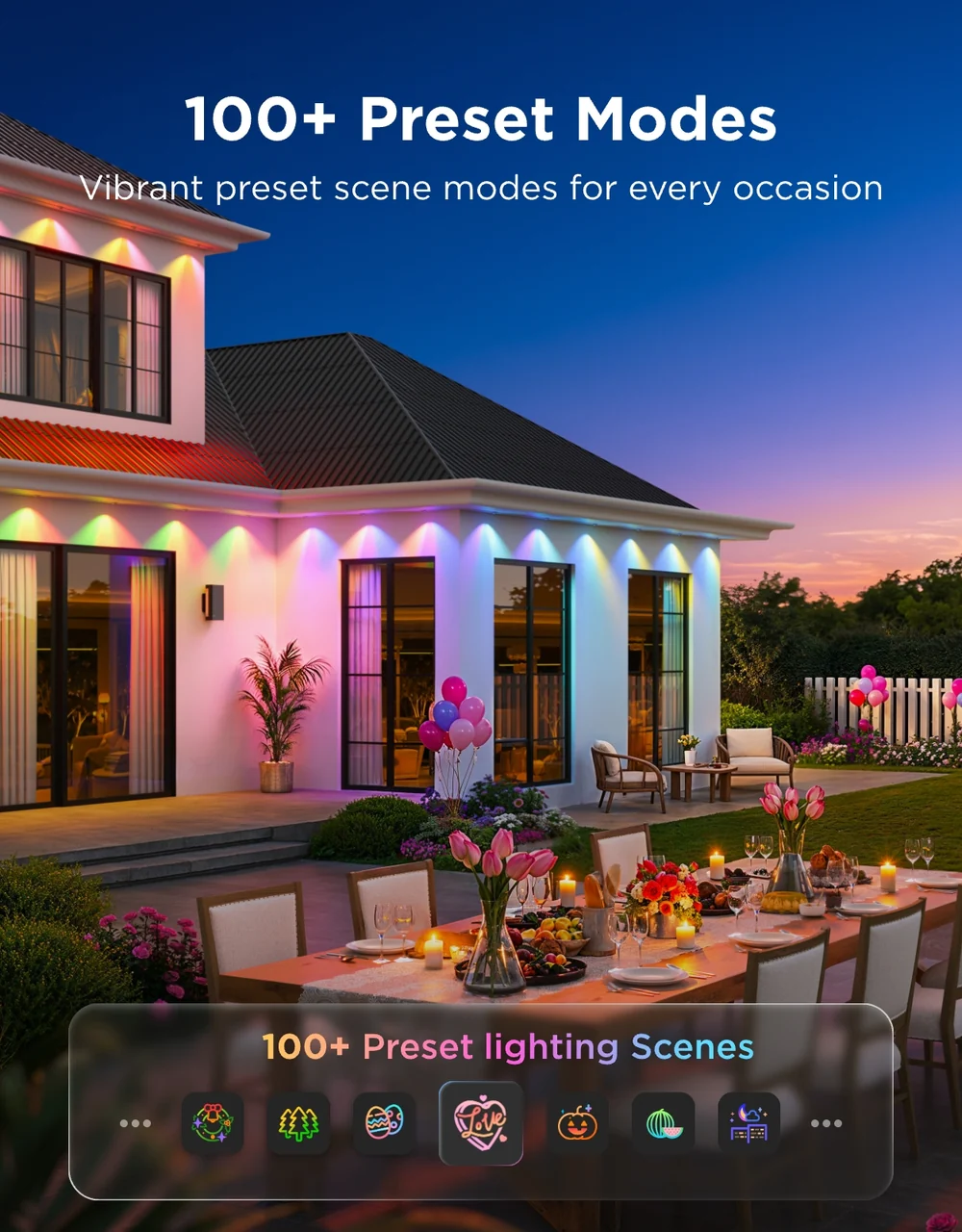 🔥LAST DAY 60% OFF - Govee Prism Permanent Outdoor Lights — Triple-Color Roofline Magic