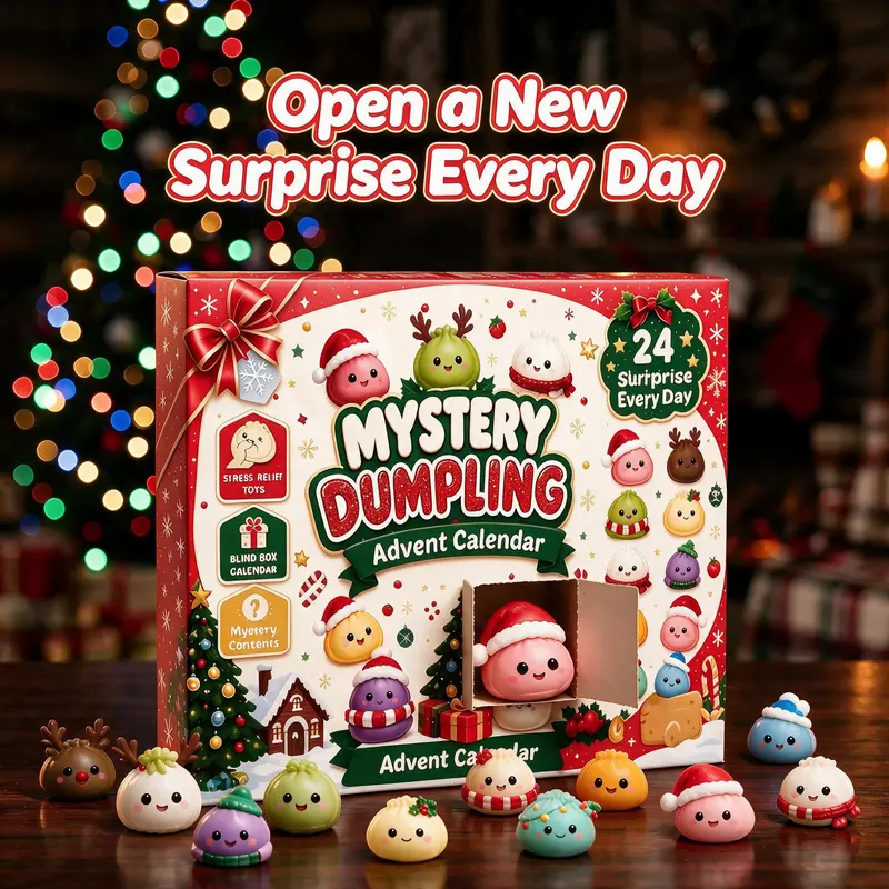🔥LAST DAY 60% OFF - 24-Day Mystery Dumpling Squishy Advent Calendar