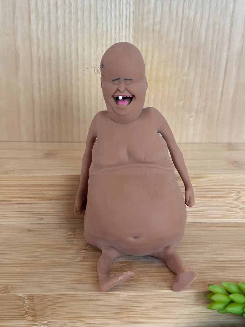 Rene TheMugly Doll – Choose Firmness & Filling (Sand or Gel) – Funny Squishy Stress Toy – Great Birthday, Holiday, or White Elephant Gift