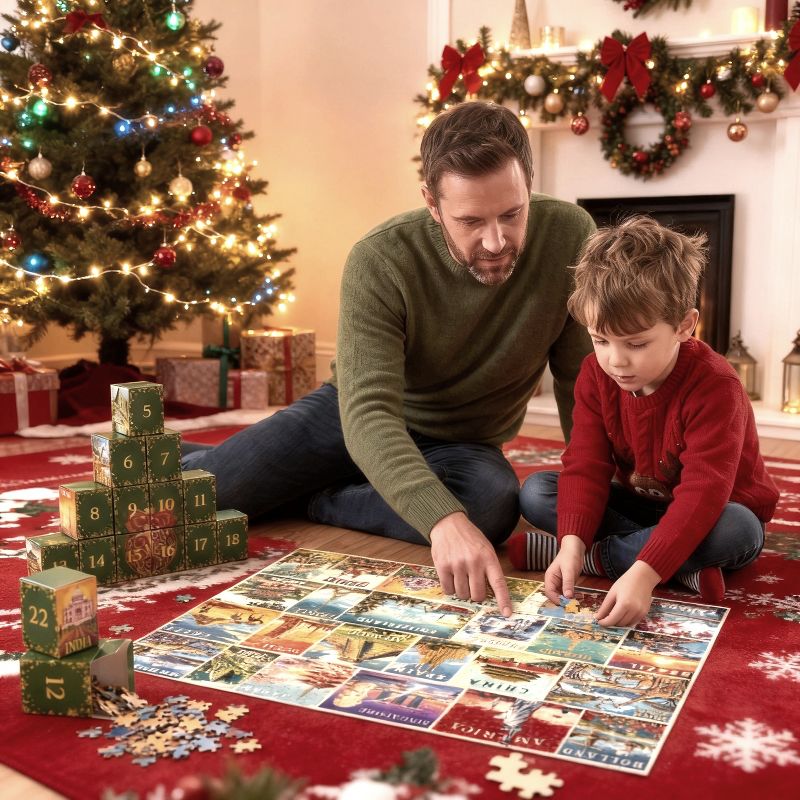 Joyfy world travel puzzle advent calendar – product view 6
