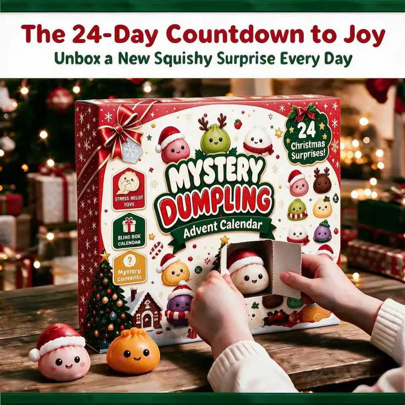 🔥LAST DAY 60% OFF - 24-Day Mystery Dumpling Squishy Advent Calendar