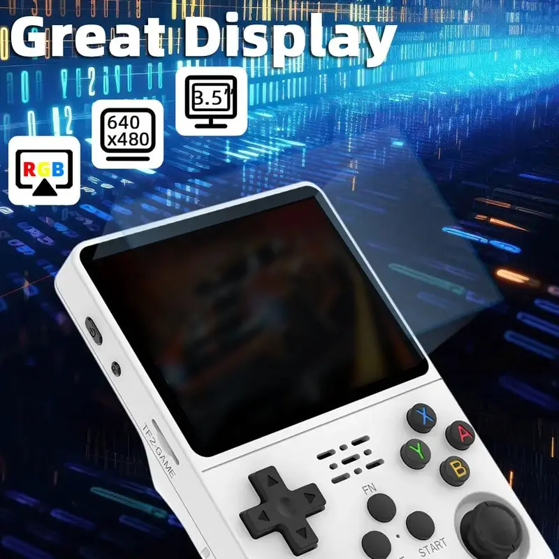 R36S Retro Handheld Game Console – 3.5″ IPS Screen, Linux System & 32GB+64GB Storage