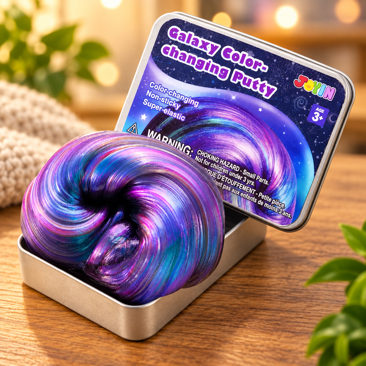 Galaxy Color-Changing Putty, Slime for Kids 4.2oz, Therapy Putty, Fidget Toys Adults, Squishy Sensory Toys for Kids, Anxiety Stress Relief Gifts for Adults, Desk Fidgets