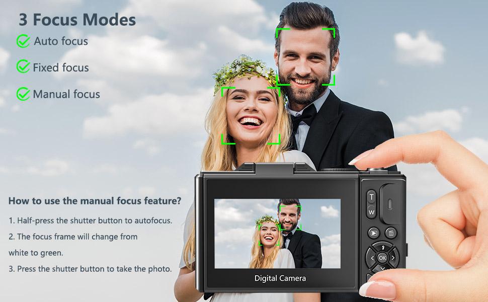 WIKICO 4K Digital Camera for Photography & Content Creators - 64MP, 3-Inch 180° Flip Screen, 18X Digital Zoom, 32GB Micro SD Card, 2 Batteries, Speaker, Lanyard, Cool Gifts for Guys WIKICO 4K Digital Camera for Photography & Content Creators - 64MP, 3-Inch 180° Flip Screen, 18X Digital Zoom, 32GB Micro SD Card, 2 Batteries, Speaker, Lanyard, Cool Gifts for Guys