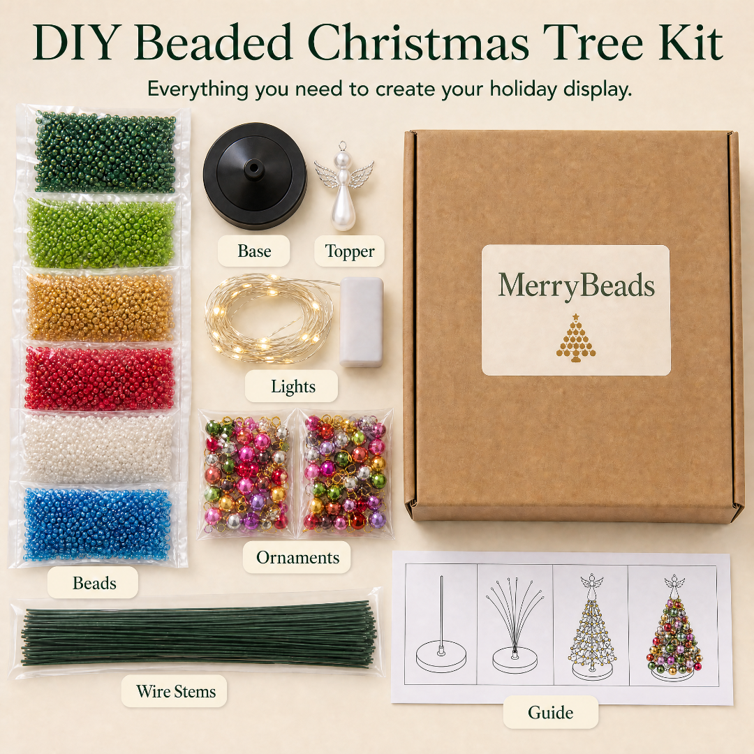Beaded Christmas Tree Kit