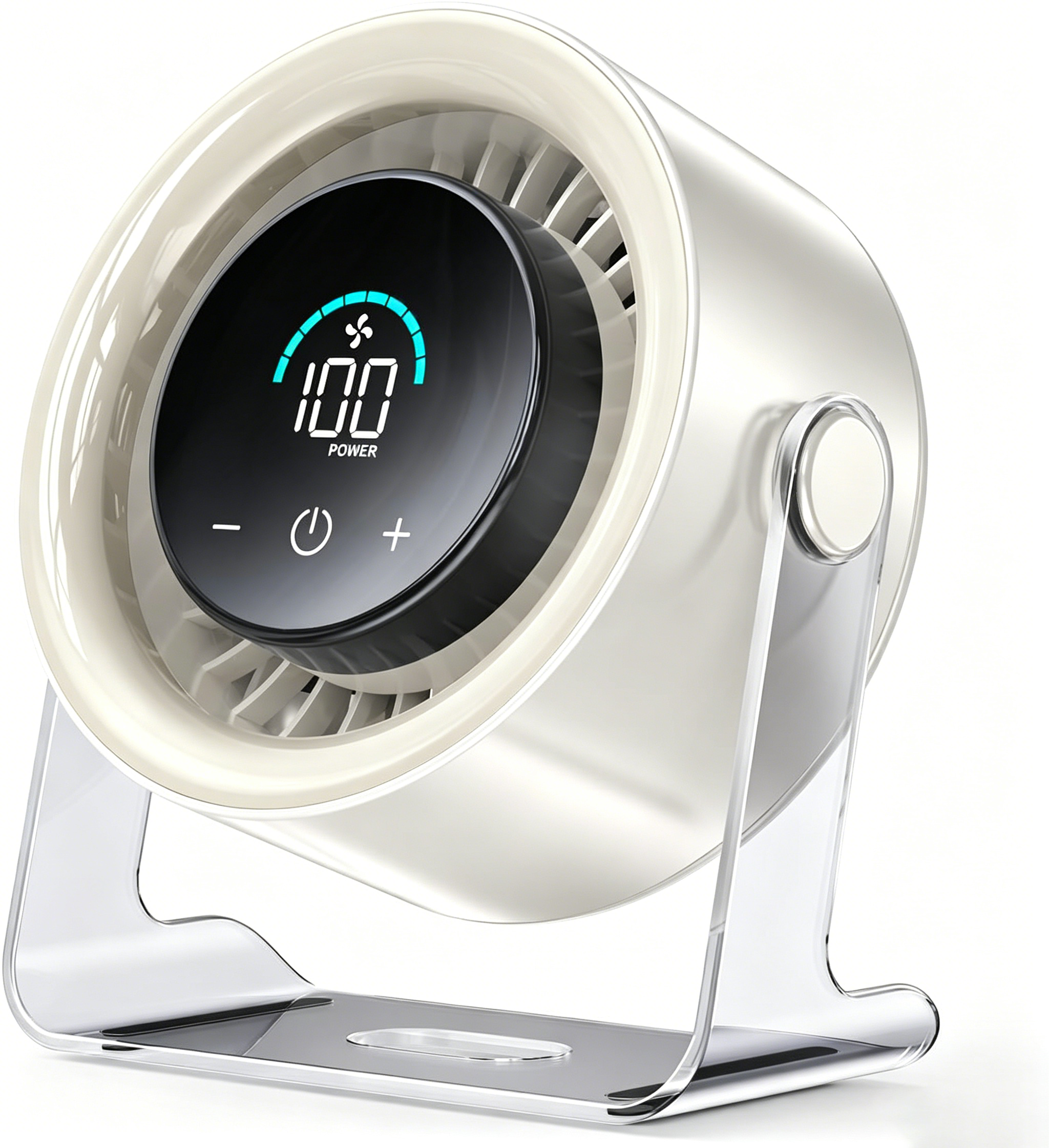 100-Speed Quiet Desk Fan with Digital Display