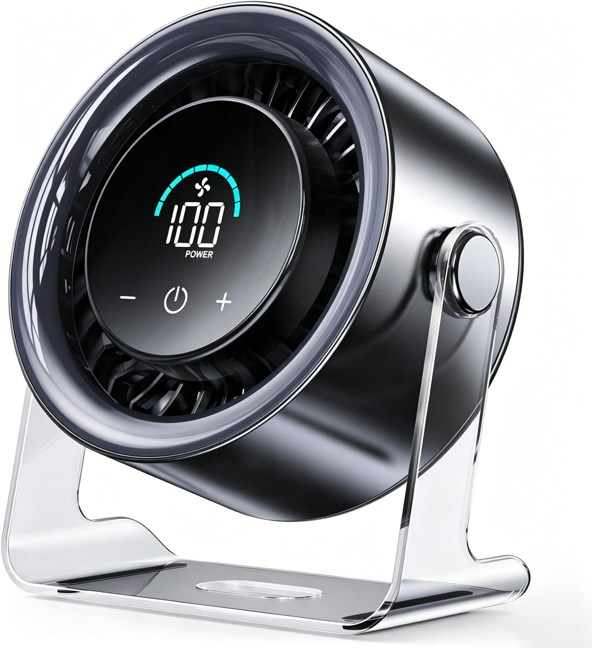 100-Speed Quiet Desk Fan with Digital Display