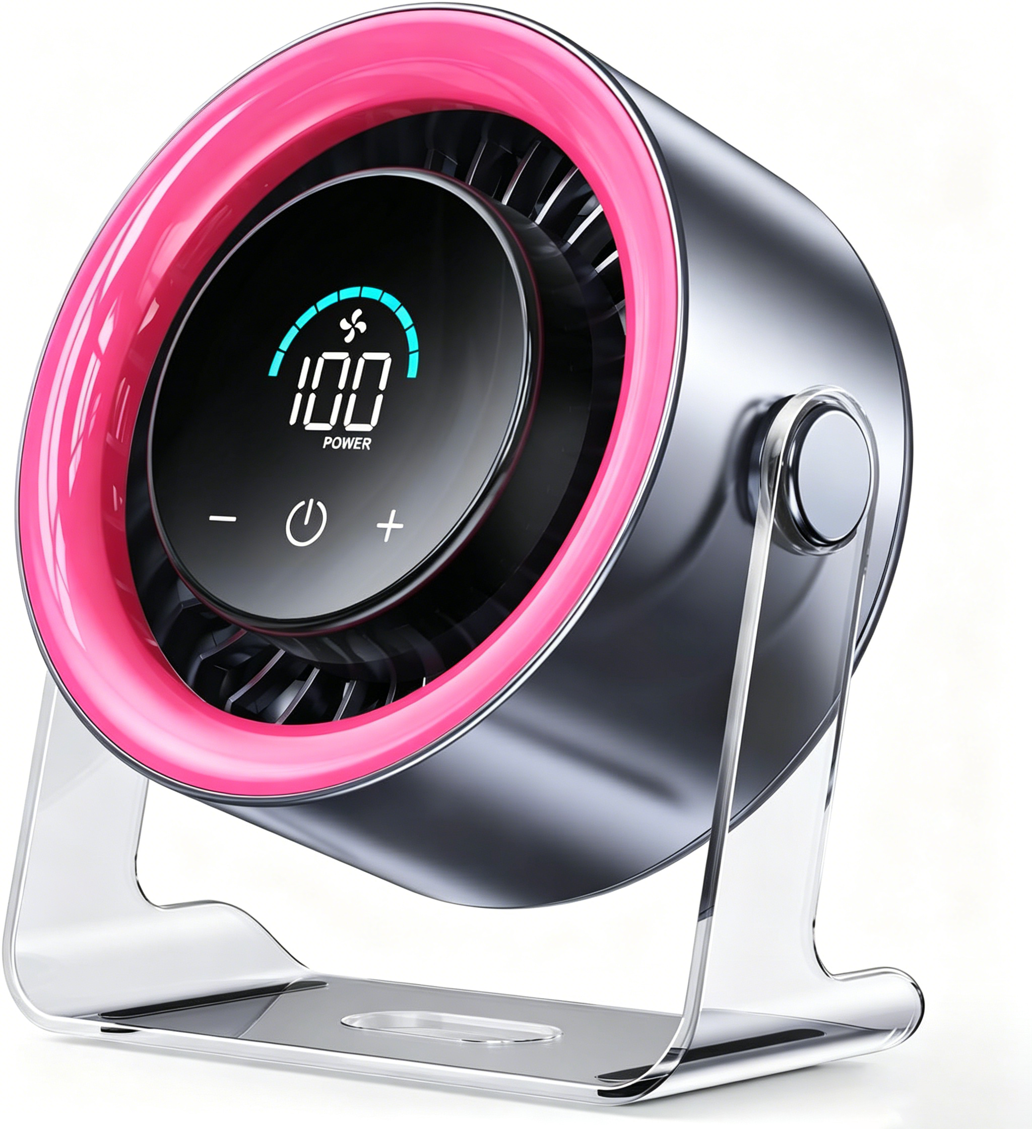 100-Speed Quiet Desk Fan with Digital Display