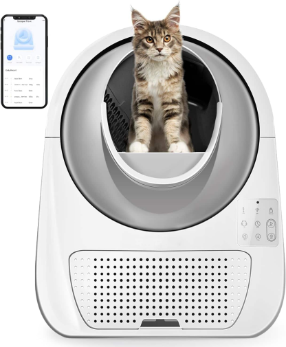 🎉New Year Sale 80% Off🐾Automatic Litter Box with Cat's Health Monitor